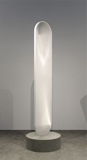 Artwork Title: Arced Line (Double Push/Pull)