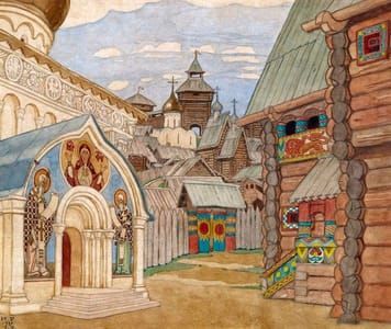 Artwork Title: Russian Village