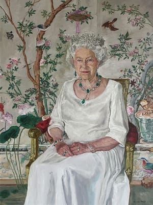 Artwork Title: HM The Queen, Queen's College, Cambridge