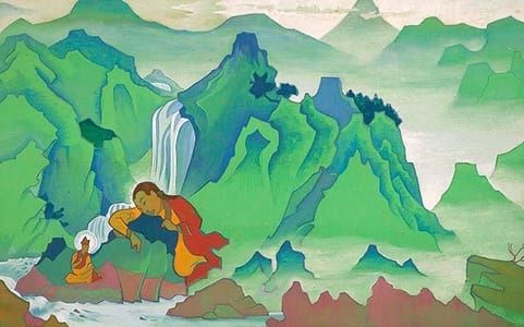 Artwork Title: Padma Sambhava,From Banners of the East series,