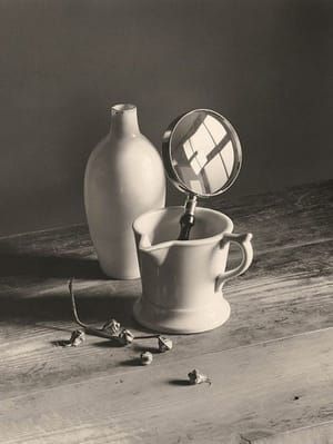 Artwork Title: Still Life With Magnifying Glass