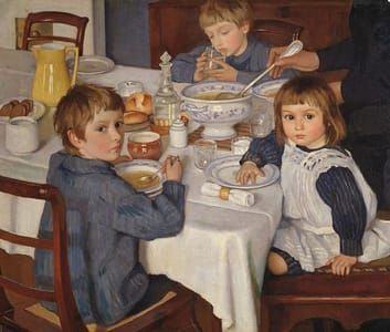 Artwork Title: At Breakfast