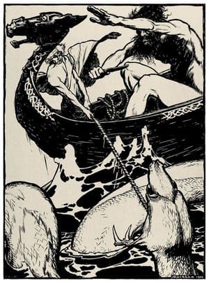 Artwork Title: Hymir rushed forward and cut through the line