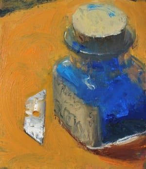 Artwork Title: Cobalt Blue and Razor Blade