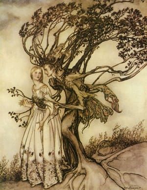 Artwork Title: The Old Woman In The Wood, From The Grimm’s Fairy Tales