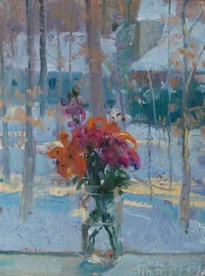Artwork Title: Bouquet On A Sill