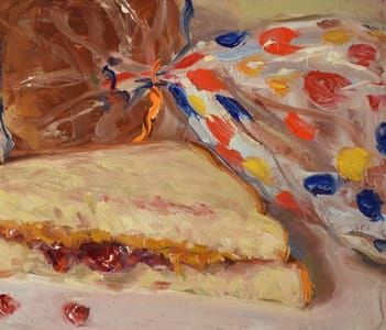 Artwork Title: PBJ and Wonder Bread
