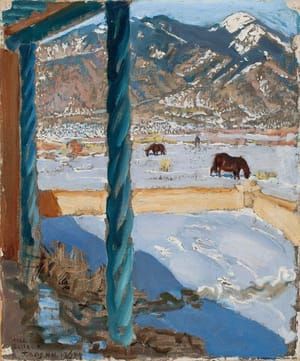 Artwork Title: Taos Home in Sunlight
