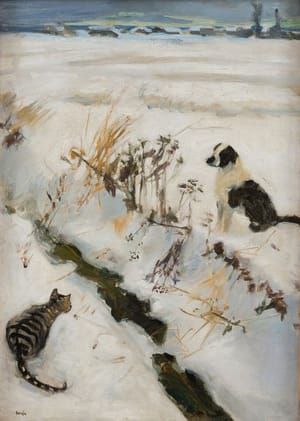 Artwork Title: Cat and Dog