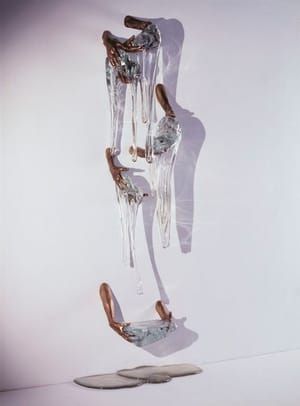 Artwork Title: Bronze And Glass Sculpture