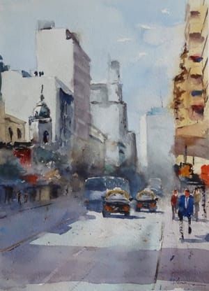 Artwork Title: Caminando por 18 de Julio