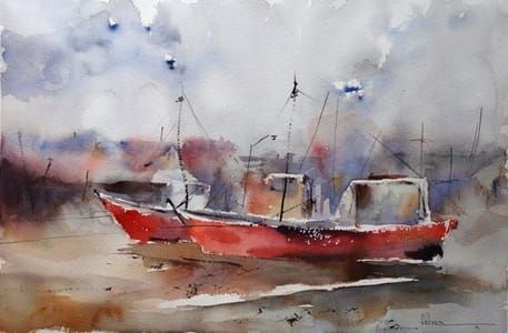 Artwork Title: Punta Del Diablo - Pesqueros