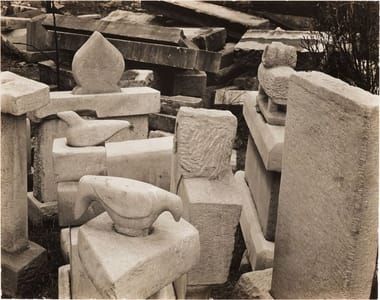 Artwork Title: Untitled (William Edmondson Tombstone Sculptures)