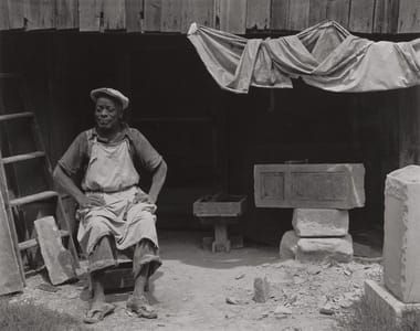 Artwork Title: William Edmondson, Sculptor, Nashville