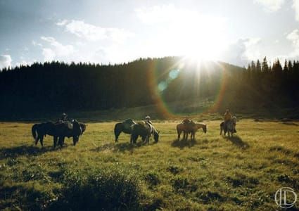 Artwork Title: Cowboys And Sunset