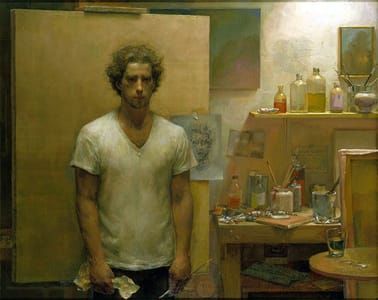 Artwork Title: Self Portrait with Canvas