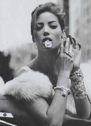 Artwork Title: Christy Turlington in “La Dolce  Vita“ for Vogue, December 1989
