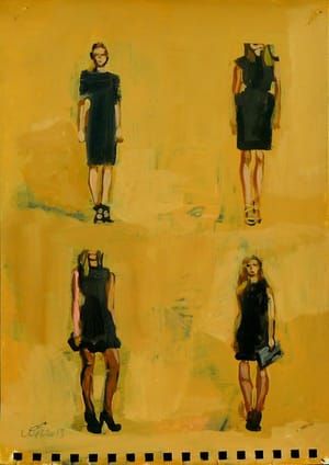Artwork Title: Little Black Dress X 4