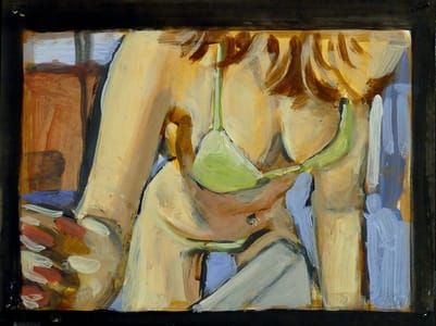 Artwork Title: Backpage (green Underwear)