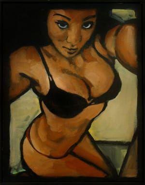 Artwork Title: Backpage Chicago (black Bra)