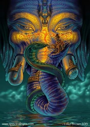 Artwork Title: Ganesha Keeps Watching