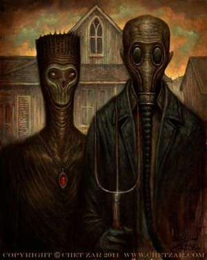 Artwork Title: Post American Gothic