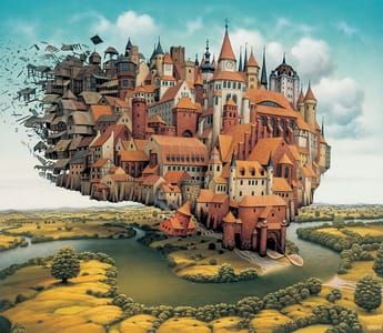 Artwork Title: The City is Landing