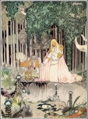 Artwork Title: He Saw Her Reflection in the Water