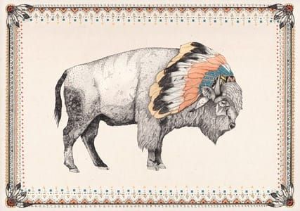 Artwork Title: White Bison
