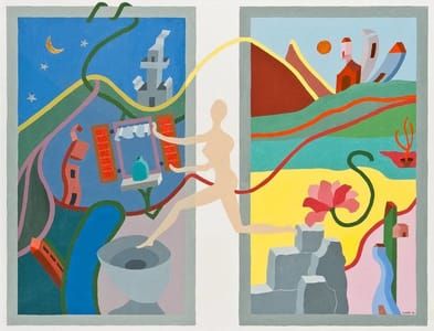 Artwork Title: Night and Day