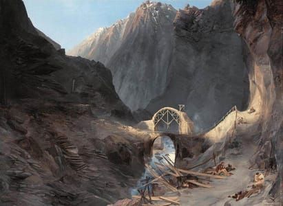 Artwork Title: Building the Devil’s Bridge