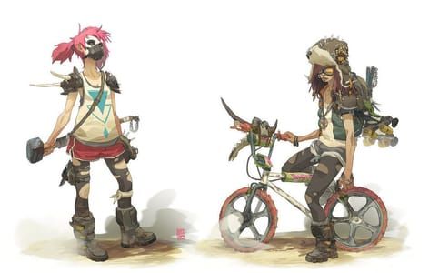 Artwork Title: Teen Girls from the Wasteland