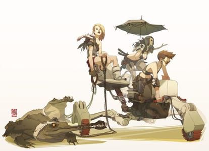 Artwork Title: Desert Pirate Girls