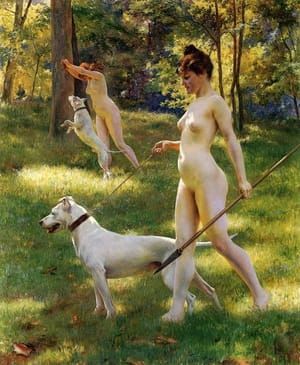 Artwork Title: Nymphs Hunting