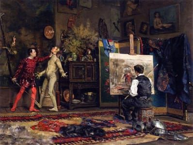 Artwork Title: In the Artist's Studio