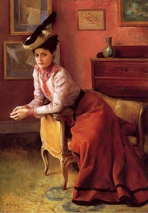 Artwork Title: Elegante au sofa