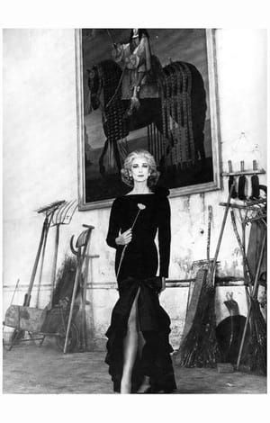 Artwork Title: Carmen Dell’Orefice Holding a flower 1980