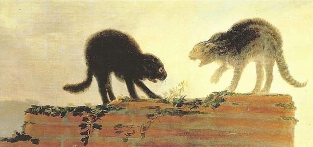 Artwork Title: Riña de gatos
