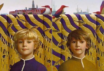 Artwork Title: A Double portrait of the Van Eyk brothers