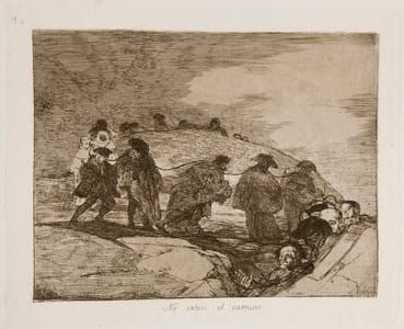 Artwork Title: Los Desastres de la Guerra - No. 70 - No saben el camino