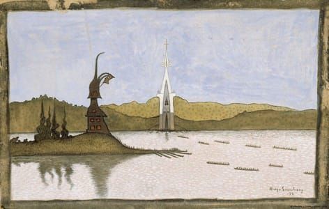 Artwork Title: The Two Churches