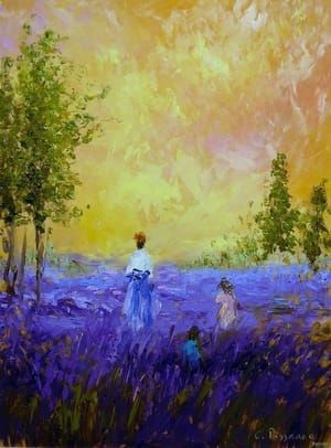 Artwork Title: Champs de lavande