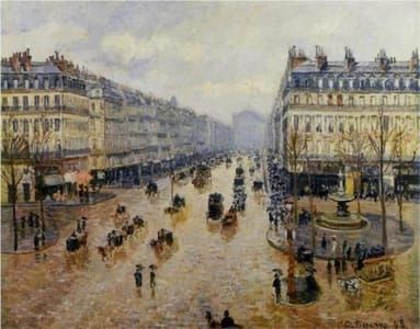 Artwork Title: Avenue De L'opera Rain Effect