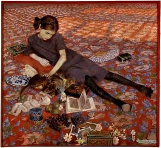 Artwork Title: Girl on a red carpet,