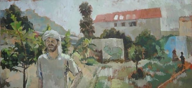 Artwork Title: At the Community Garden