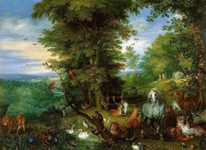 Artwork Title: Adam and Eve in the Garden of Eden