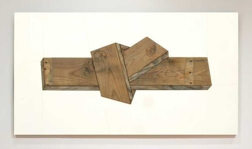 Artwork Title: Assemblage with Found Board