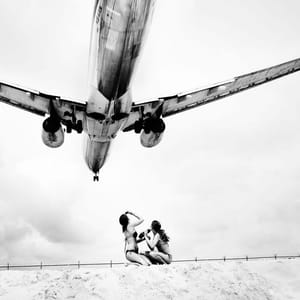 Artwork Title: Jet Airliner #1. American Airlines Boeing 737-800. Arriving from Miami, FL