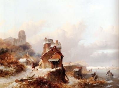 Artwork Title: A Winterlandscape With a Horserider