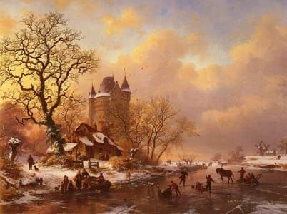 Artwork Title: Skating in the Midst of Winter